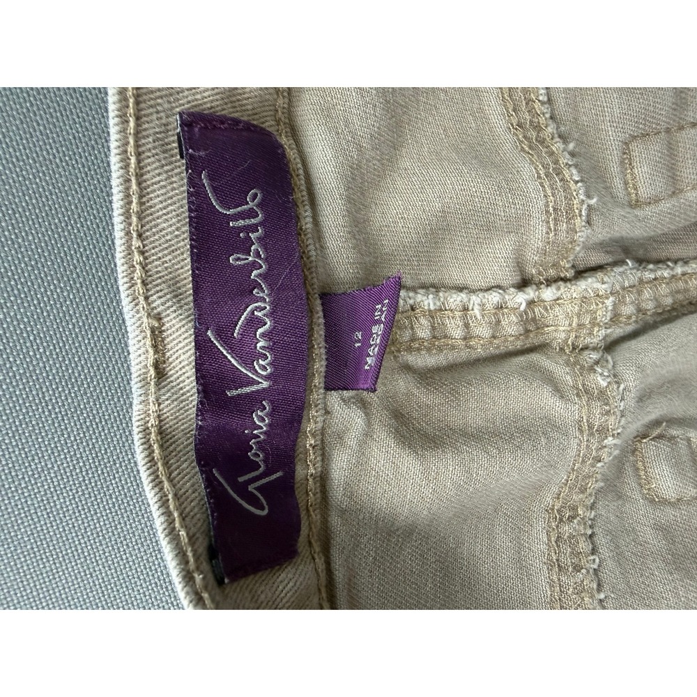 Gloria Vanderbilt Amanda Jeans Womens Tan High Rise Tapered 32x29 - Picture 8 of 11
